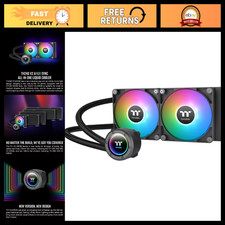 240mm ARGB CPU Liquid Cooler, AIO Cooling System, Dual 120mm Fans, PWM 500-2000 picture