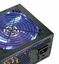 NEW Shark 750W Blue LED Silent Fan Intel i7/i5/i9 Gaming PC ATX 12V Power Supply picture