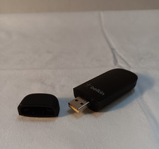 Belkin N300 Wireless USB Adapter F9L1002V1 WiFi Network Dongle Black picture