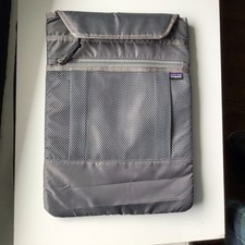Patagonia Refugio Gray Padded Laptop Tablet Sleeve Bag Case Mesh Zip Pocket 13