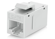 Everest RJ45 CAT6 Keystone Coupler in White (12-Pack) - RJ45 Coupler picture