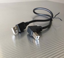 18 inch USB A to Right Angle USB B Cable works great w/ Allen Bradley  picture