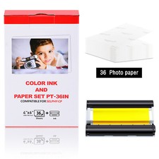 Compatible for Canon Selphy KP-36IP Ink Cartridges 4X6 36 Photo Paper KP-36IN picture