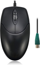 3 Button Desktop PS/2 Optical Scroll Mouse, Black picture