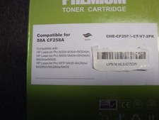 Axtech premium toner cartridge CHE-CF258A CT V7 2PK no chip, y tools to replace picture