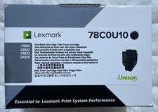 Lexmark 78C0U10 Black Ultra High Yield Toner Cartridge CS521 CS622 CX622 CX625 picture