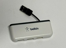 Belkin USB 2.0 Travel Hub - 4 Port Compact Hub with Hideaway Cord - Travel Ready picture
