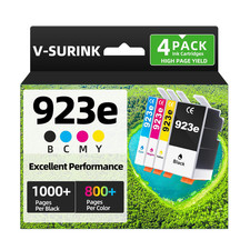 V-Surink 923Xl 923 Ink Cartridges Black And Color Combo Pack Higher Yield Fit picture