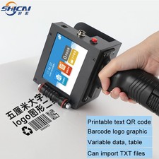 5CM handheld inkjet printer prints production date text barcode batch numbercode picture