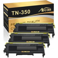 3PK Black TN350 Toner Compatible for Brother IntelliFax-2820 DCP-7020  MFC-7820N picture