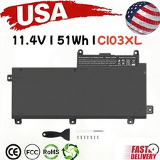 LOT 1-100X 51Wh CI03 CI03XL Battery for HP ProBook 640,645,G2 650,655 G2 Series picture