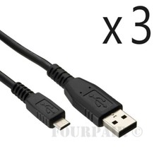 3 Pack - 15ft Micro USB Sync Charger Cable Cord LG HTC PS4 Xbox One Controller picture