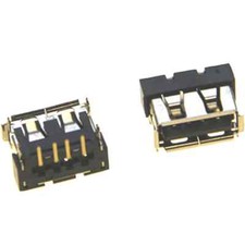 USB JACK 2.0 FEMALE SURFACE MOUNT PCB SMT REPLACEMENT PORT TYPE-A CONNECTOR picture