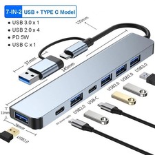 USB-C Hub Adapter - 5G Speed Multi Splitter for PC, Laptop & MacBook picture