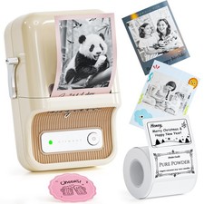 NIIMBOT B21 Pro Label Maker, 300DPI Support RedBlack Printing, White picture