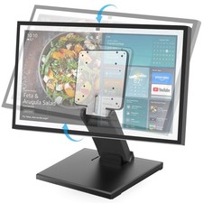 Lay Flat Monitor Stand 24 inch - Low Foldable Monitor Stand Universal VESA 10... picture