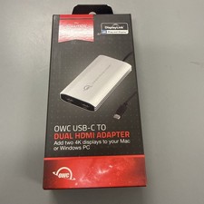 OWC USB-C to Dual HDMI 4K Display Adapter with DISPLAYLINK OWCCADPDL2HDMI picture