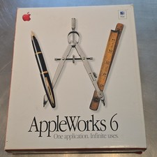 Apple AppleWorks 6 Software Box Set for Mac OS X M8389LL/B- Complete /w inserts picture