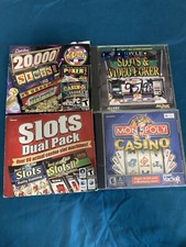Lot Of 4 Casino, Slot , Video Poker & Monopoly Casino PC Games picture