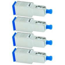 4 Pcs 4dB SC UPC Connector Fiber Optic Optical Single Mode Attenuator Metal Blue picture