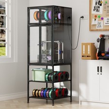 3D Printer Cabinet with Double Layer 3D Printer Filament Storage Rack for Office picture