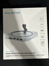 Pulwtop Mac Mini Pro M4 Dock Stand 9in1 SSD enclosure DP 4K 144Hz & HDMI 4K 60Hz picture