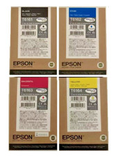 4 x Genuine Ink Epson B300 B-310N B500dn B510dn / T6161 T6162 T6163 T6164 Lot picture