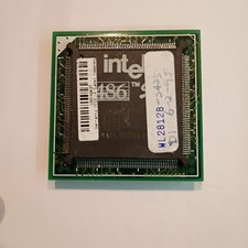 RARE INTEL 486SX 25mhz CPU Processor Ceramic Gold KU80486SX-25 Vintage SX673 picture