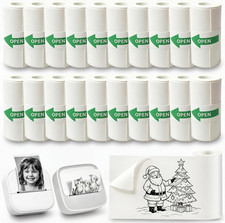 20 Rolls Mini Thermal Printer Sticker Papers 57X25Mm Triple-Proof Self-Adhesive picture