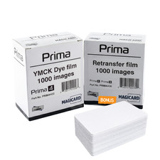 Magicard Prima431 YMCK Ribbon & Retransfer Film Set Prima 4 1000 Prints + Cards picture