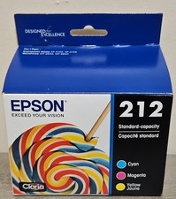 Genuine Epson 212 Standard Ink Cartridge Cyan Magenta Yellow Black (EXP 2027) picture