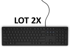 Lot 4x NEW Dell Wired USB Keyboard and Mouse Combo KB216-BK-US Black Office picture