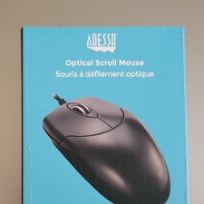 Adesso HC-3003US Optical USB Wired Scroll Mouse 1000 DPI 3-Button Black picture