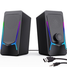 Computer Speakers for Desktop PC, Gaming Speaker with Volume Control picture