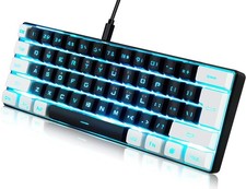 Gaming Keyboard Minimalist Portable Wired UltraCompact Mini 61 Keys RGB picture