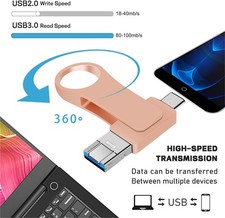 4in1 USB Flash Drive 512GB Type C Memory Photo Stick for Android For PC Laptop picture