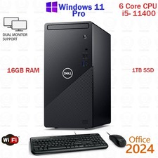 Dell Inspiron 3891 Tower Computer i5 11400 6 Core 16GB 1TB SSD Win 11 Office 24 picture