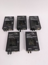 LOT OF 5 Transition Networks Fast Ethernet 100Base-TX 100Base-FX Media Converter picture