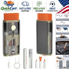 Compact 12 in 1 Tech Cleaning Kit - Essential for Computer and Electronics Care picture