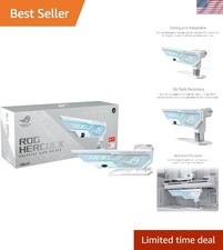 ROG Herculx White Zinc Alloy GPU Anti-Sag Holder with Aura Sync RGB picture