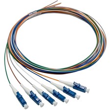 1 PCS 6 Strand Singlemode 9/125 LCUPC Fiber Optic Pigtail 1.5 Meters picture