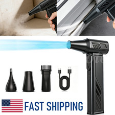Portable Wireless Dust Blower 3 Nozzles 120m/s Wind Speed Car Detailing Tool picture