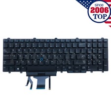 Genuine US Keyboard Backlit for Dell Latitude E5570 E5550 5550 E5580 383D7 picture