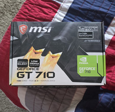 MSI NVIDIA GeForce GT 710 1GB DDR3 PCIe 2.0 x16 HDMI DVI-D Low Profile picture
