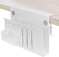 Desk Side Storage Laptop Holder with Anti-Scratch Pad & Magnetic Pen No Drill picture