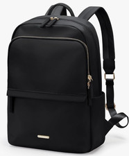 Laptop Backpack Women Slim Computer Bag 14 Inch Travel College Work - Black picture