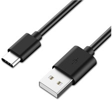Astrotek 1m USB-C Type-C Data Sync Charger Cable Black Strong Braided Heavy picture