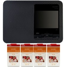 Canon SELPHY CP1500 Compact Photo Printer Black + 4x RP-108 Color Ink Paper Set picture
