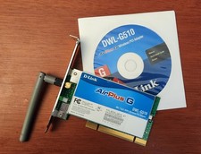 D-Link AirPlus G DWL-G510 & CD w drivers 802.11g/2.4GHz Wireless PCI Adapter picture