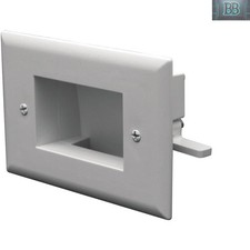 DataComm Low Profile Wall Plate Cable Pass Through for Neat Entertainment Areas picture